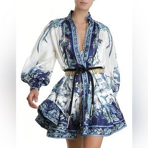 NWT Zimmermann Glassy Placement Mini Dress